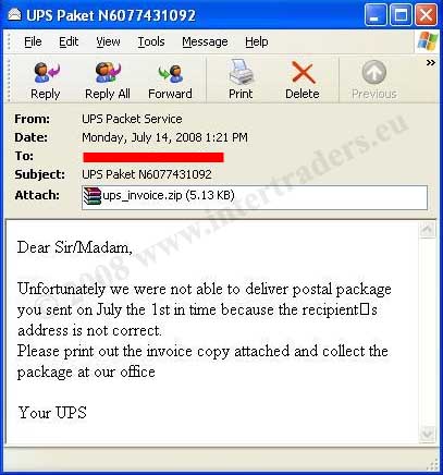 UPS
email trojan 01