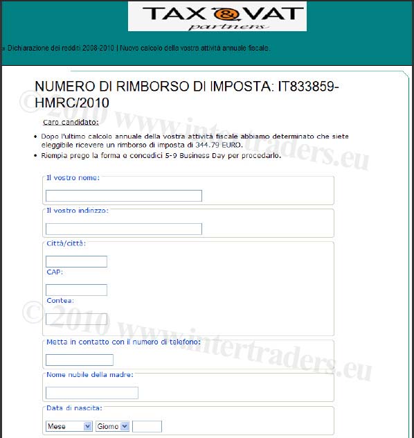 Phishing Agenzia Entrate