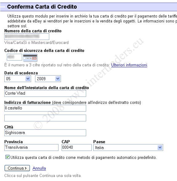 eBay phishing fattura 03