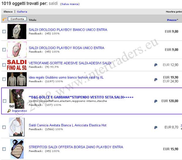 eBay
Saldi