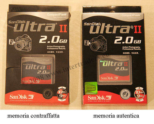 San Disk contraffatta